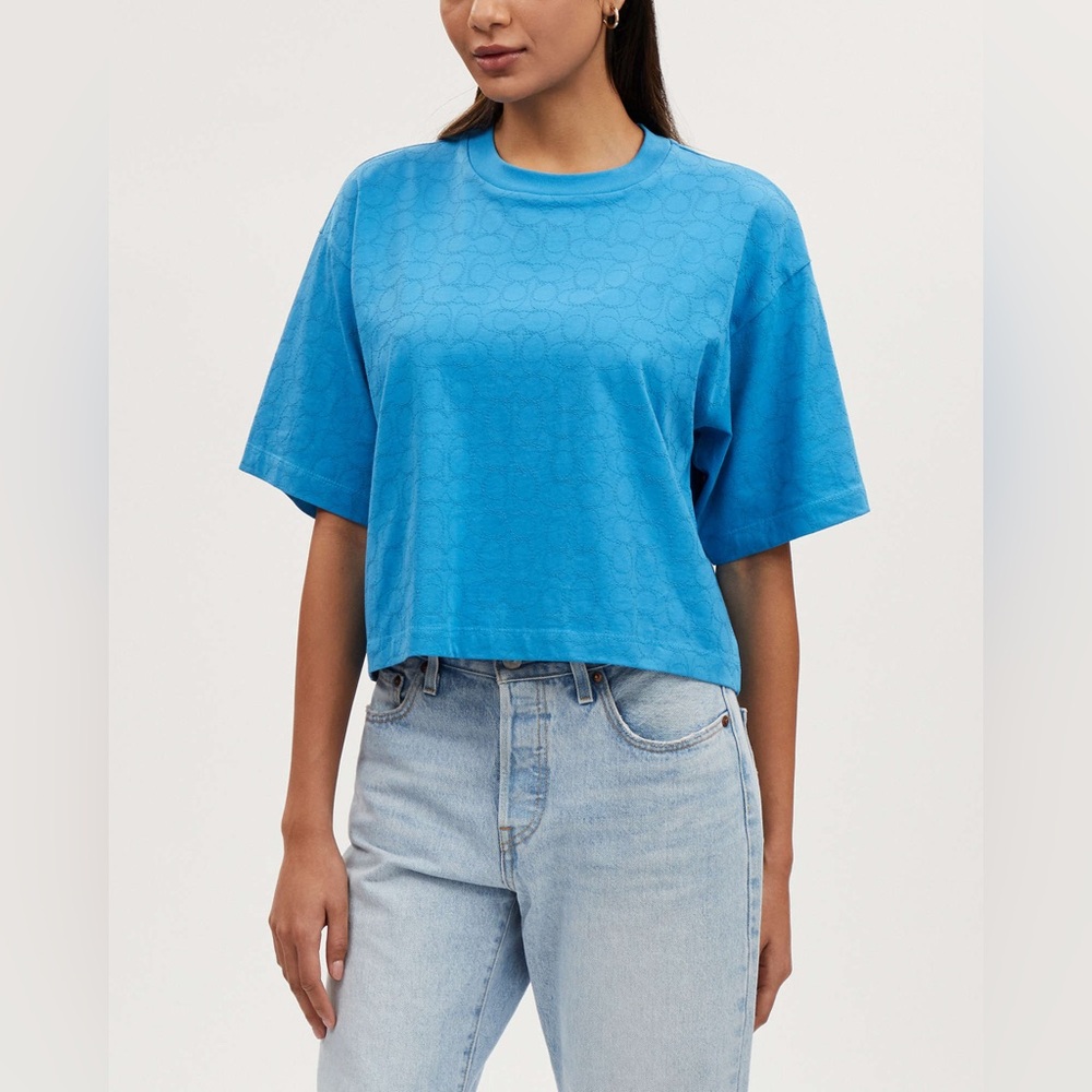Coach Blue Short Sleeve Tee